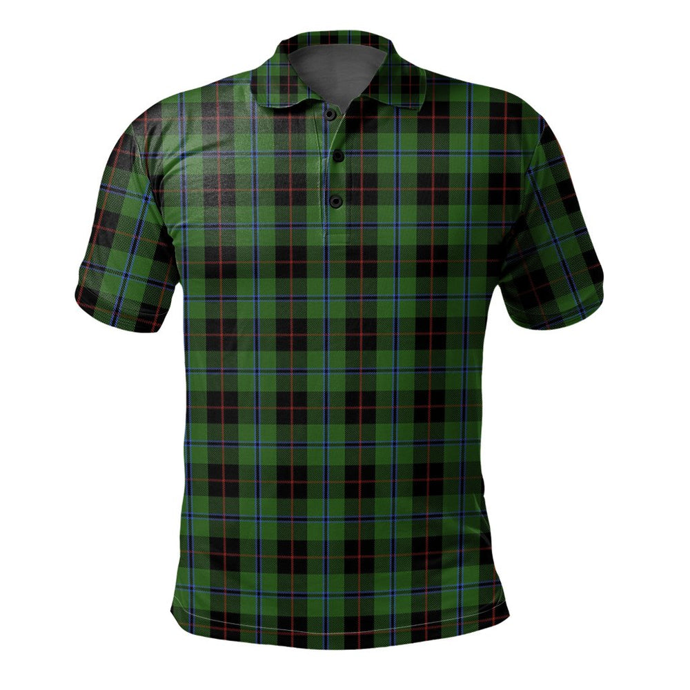 Clan Douglas Black Tartan Polo Shirt YS65 Douglas Black Tartan Tartan Polo