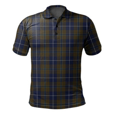 Clan Douglas Brown Tartan Polo Shirt RN78 Douglas Brown Tartan Tartan Polo
