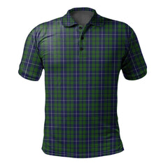 Clan Douglas Green Tartan Polo Shirt NG54 Douglas Green Tartan Tartan Polo