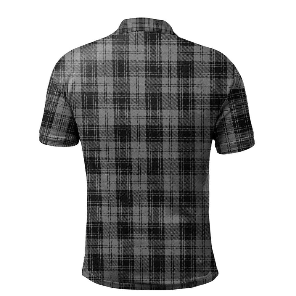 Clan Douglas Grey Tartan Polo Shirt AF19 Douglas Grey Tartan Tartan Polo