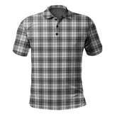 Clan Douglas Grey Modern Tartan Polo Shirt LT78 Douglas Grey Modern Tartan Tartan Polo
