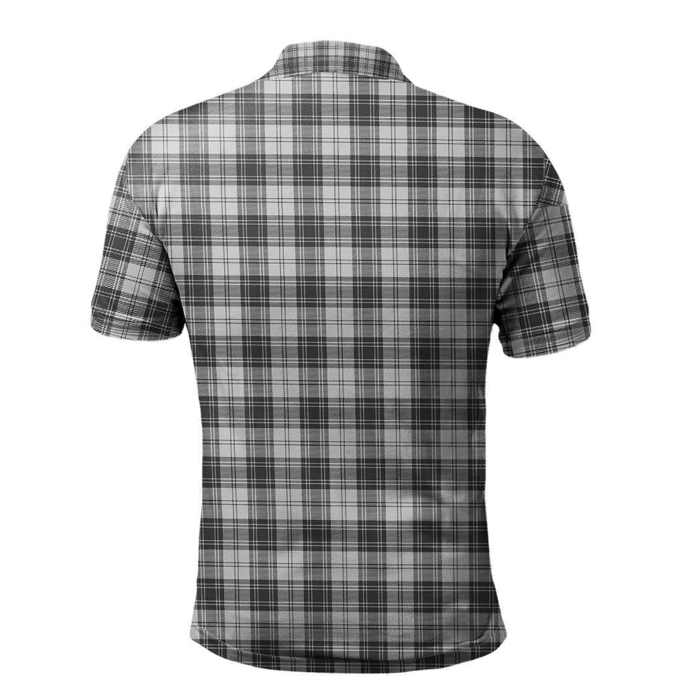 Clan Douglas Grey Modern Tartan Polo Shirt LT78 Douglas Grey Modern Tartan Tartan Polo