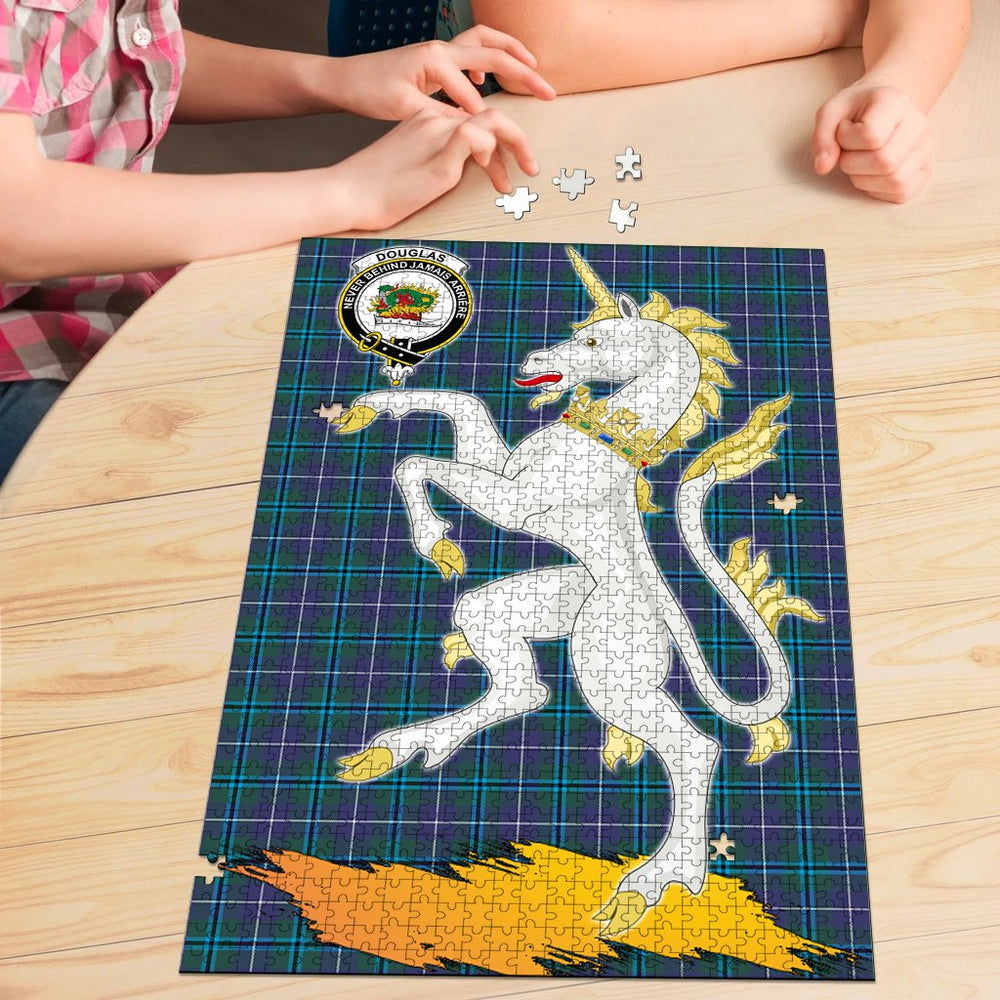 Clan Douglas Modern Tartan Crest Unicorn Scotland Jigsaw Puzzles Gift For Family RX18 Clan Douglas Tartan Today
