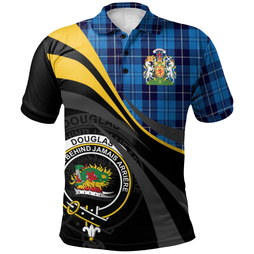 Clan Douglas Variation Tartan Polo Shirt - Royal Coat Of Arms Style UJ20 Douglas Variation Tartan Tartan Polo