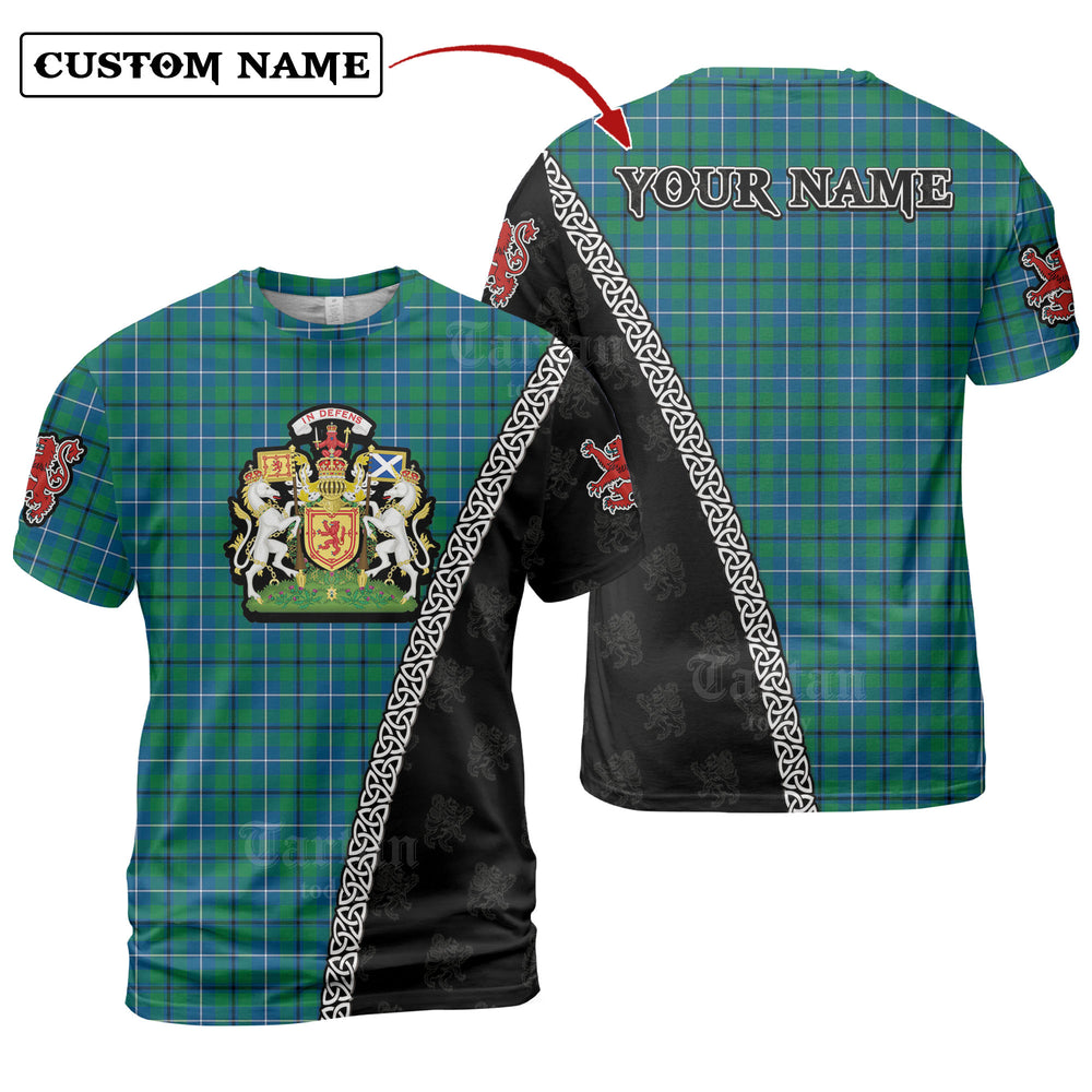 Douglas Ancient Tartan Shirt with Scotland Coat of Arms & Custom Name SP37