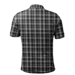 Clan Drummond Grey Originaux Tartan Polo Shirt VH74 Drummond Grey Originaux Tartan Tartan Polo