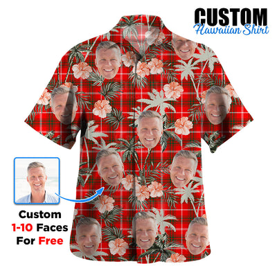 Clan Duke of Rothesay Modern Tartan Custom Face Hawaiian Shirt – Unisex Gift for Family Members, Summer Party