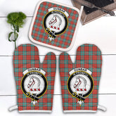 Clan Dunbar Ancient Tartan Crest Oven Mitt And Pot Holder (2 Oven Mitts + 1 Pot Holder) RJ38 Clan Dunbar Tartan Today