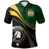 Clan Dunbar Hunting Tartan Polo Shirt - Royal Coat Of Arms Style II30 Dunbar Hunting Tartan Tartan Polo