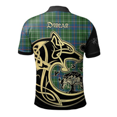 Clan Duncan Ancient Tartan Polo Shirt Viking Wolf YG67 Duncan Ancient Tartan Tartan Polo