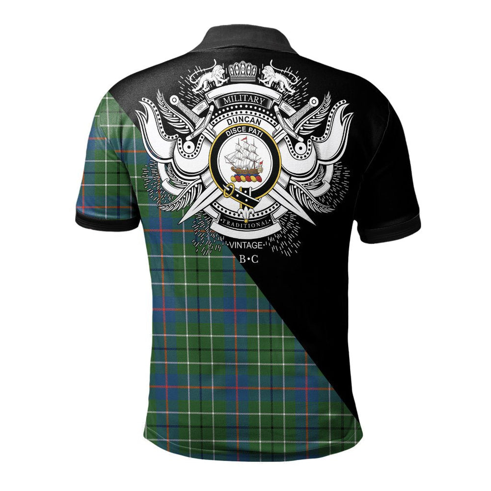 Clan Duncan Ancient Clan - Military Polo Shirt HI49 Duncan Ancient Tartan Tartan Polo