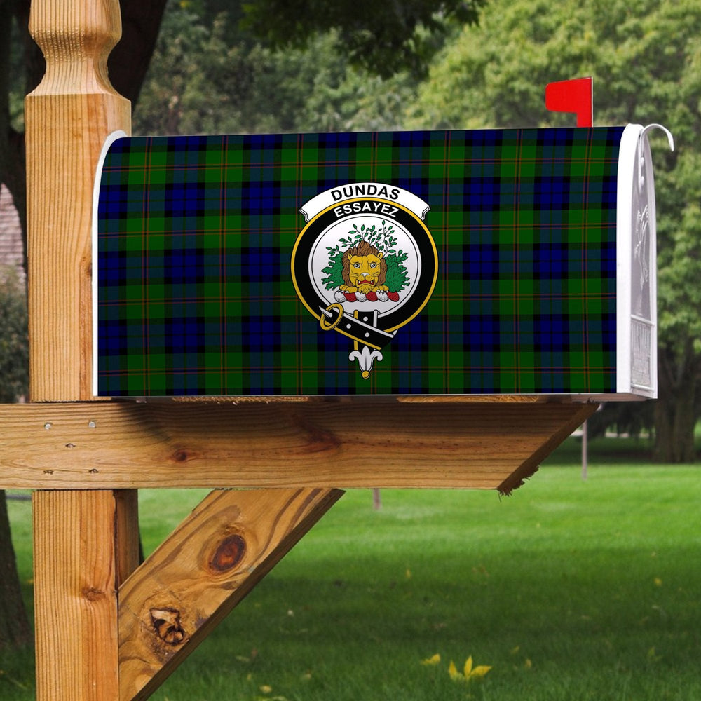 Clan Dundas Modern Tartan Crest Mailbox TM37 Clan Dundas Tartan Today