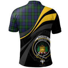 Clan Dundas 02 Tartan Polo Shirt - Royal Coat Of Arms Style EL37 Dundas 02 Tartan Tartan Polo