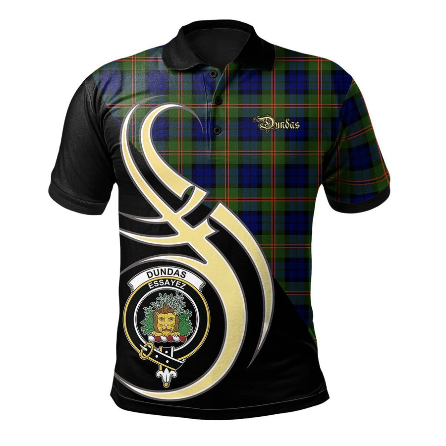 Clan Dundas Modern 02 Tartan Polo Shirt - Believe In Me Style PA47 Dundas Modern 02 Tartan Tartan Polo