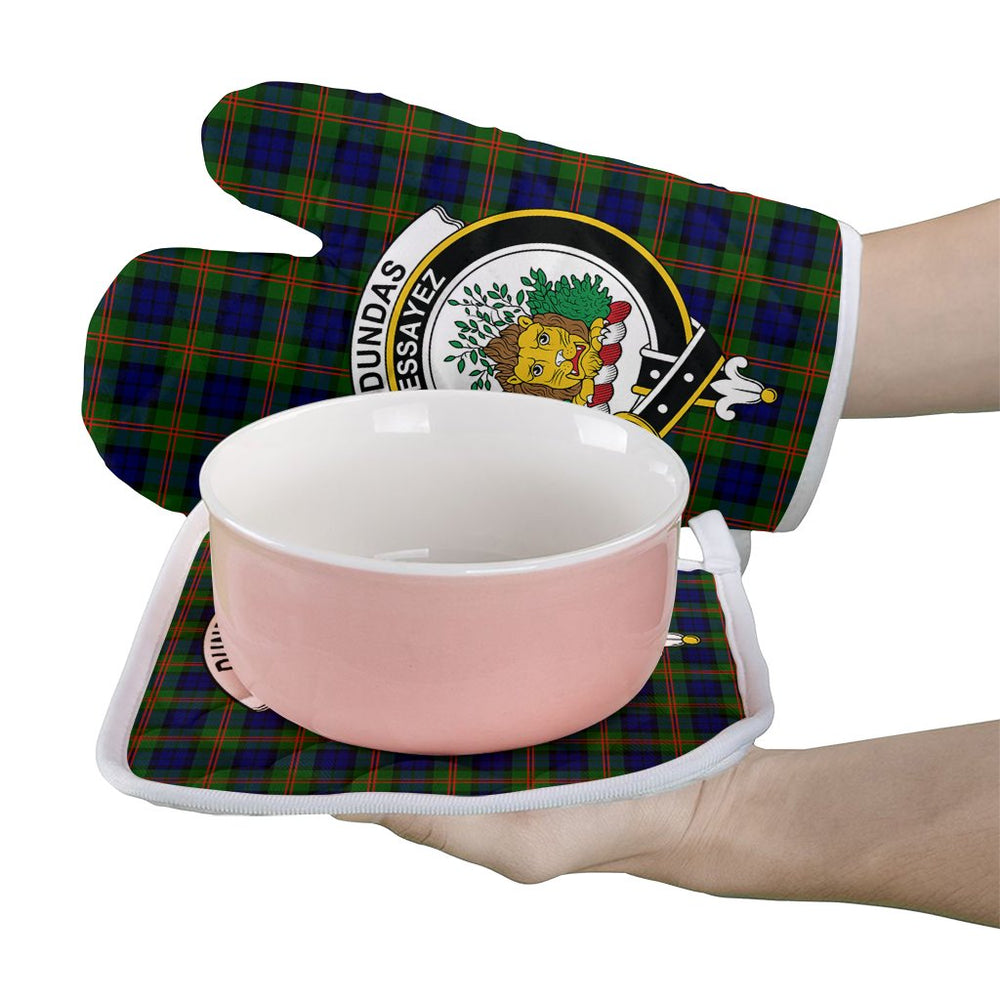 Clan Dundas Modern 02 Tartan Crest Oven Mitt And Pot Holder (2 Oven Mitts + 1 Pot Holder) RN83 Clan Dundas Tartan Today