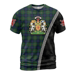 Personalized Clan Dundas Modern Tartan Shirt with Scotland Coat of Arms & Custom Name OX56