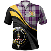 Clan Dunlop Dress Tartan Polo Shirt - Royal Coat Of Arms Style QW38 Dunlop Dress Tartan Tartan Polo
