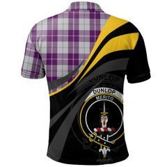 Clan Dunlop Dress Tartan Polo Shirt - Royal Coat Of Arms Style QW38 Dunlop Dress Tartan Tartan Polo
