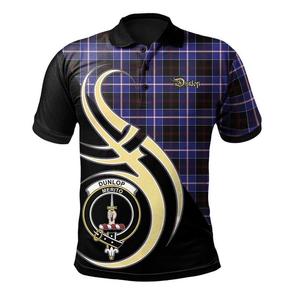 Clan Dunlop Modern Tartan Polo Shirt - Believe In Me Style EA72 Dunlop Modern Tartan Tartan Polo