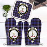 Clan Dunlop Modern Tartan Crest Oven Mitt And Pot Holder (2 Oven Mitts + 1 Pot Holder) WF21 Clan Dunlop Tartan Today