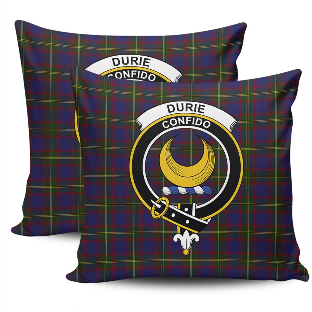 Clan Durie Tartan Crest Pillow Cover VJ39 Clan Durie Tartan Today