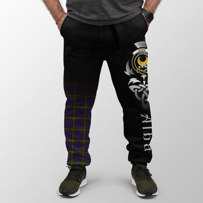 Clan Durie Tartan Crest Jogger Sweatpants Alba Celtic Style