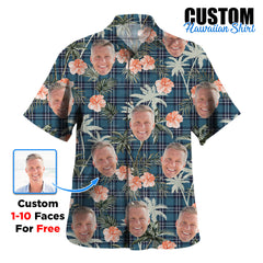 Clan Earl of St Andrews Tartan Custom Face Hawaiian Shirt – Unisex Gift for Family Members, Summer Party OQ67 Earl of St Andrews Tartan Tartan Hawaii Shirt
