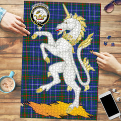Clan Edmonstone Tartan Crest Unicorn Scotland Jigsaw Puzzles Gift For Family NS12 Clan Edmonstone Tartan Today