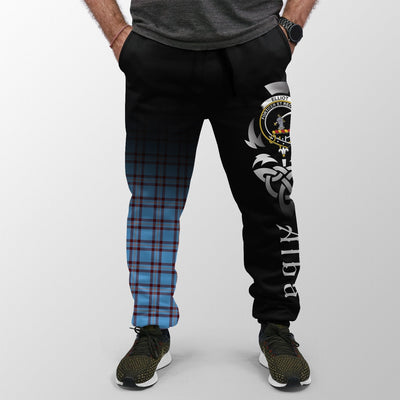 Clan Elliot Ancient Tartan Crest Jogger Sweatpants Alba Celtic Style