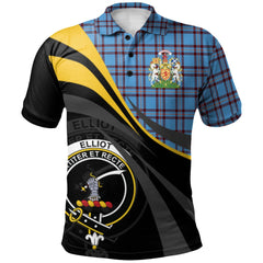 Clan Elliot Ancient Tartan Polo Shirt - Royal Coat Of Arms Style YX58 Elliot Ancient Tartan Tartan Polo