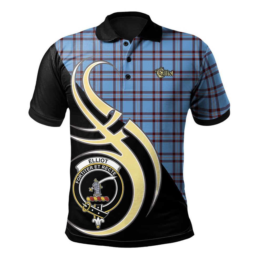 Clan Elliot Ancient Tartan Polo Shirt - Believe In Me Style BU38 Elliot Ancient Tartan Tartan Polo