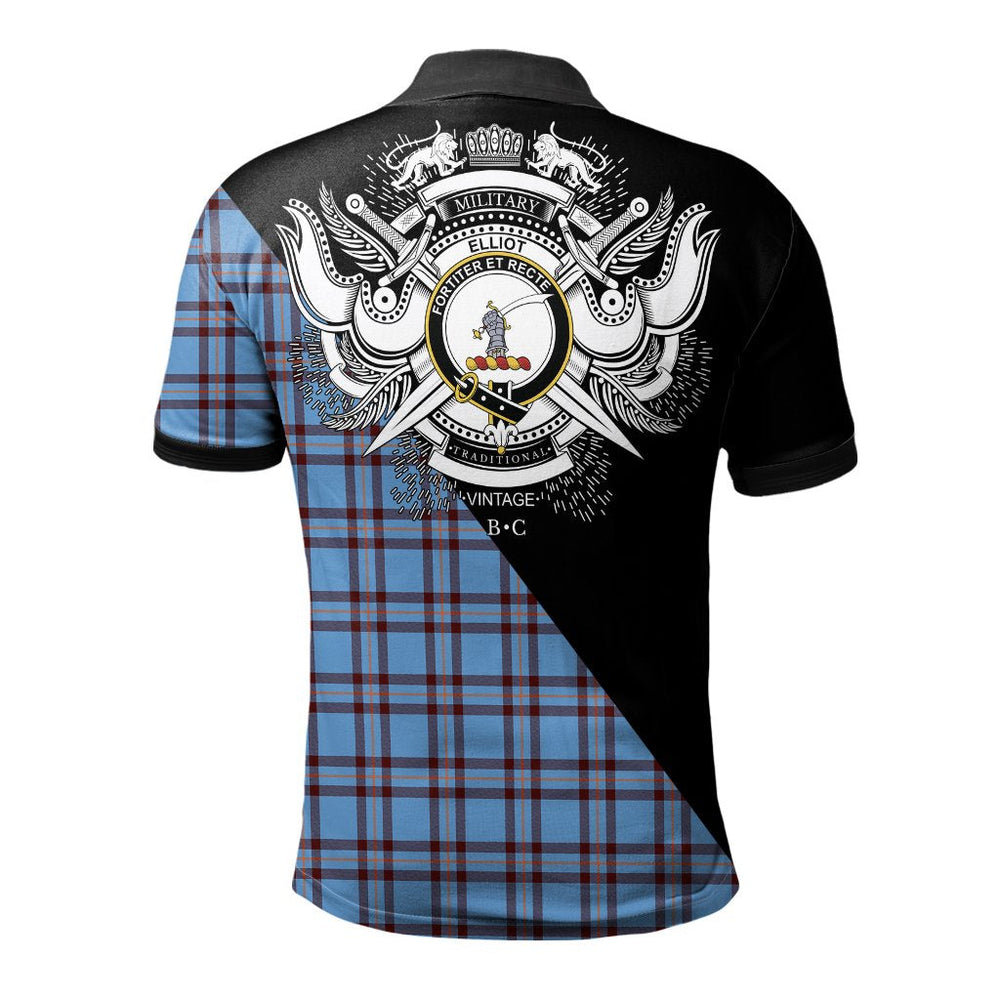 Clan Elliot Ancient Clan - Military Polo Shirt LZ15 Elliot Ancient Tartan Tartan Polo