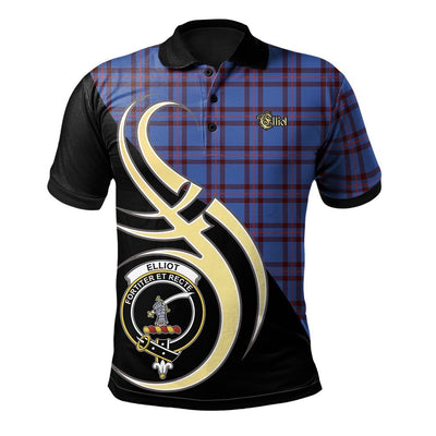 Clan Elliot Modern Tartan Polo Shirt - Believe In Me Style