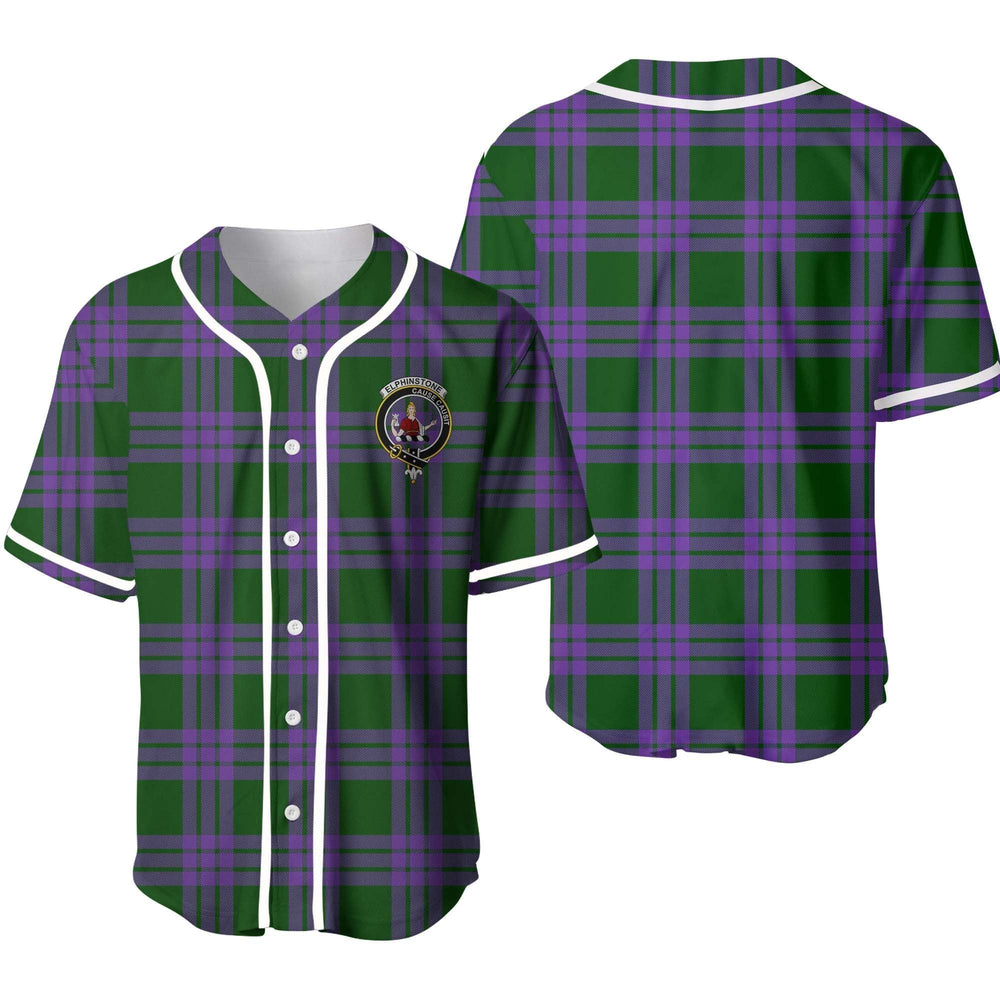 Clan Elphinstone Tartan Unisex Baseball Jersey VC22XH36 Clan Elphinstone Tartan Today