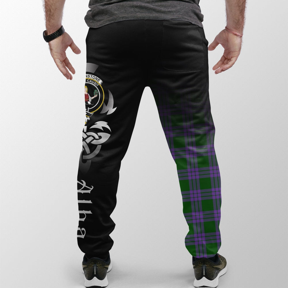 Clan Elphinstone Tartan Crest Jogger Sweatpants Alba Celtic Style HI70 Clan Elphinstone Tartan Today