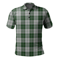 Clan Erskine Green Tartan Polo Shirt DC95 Erskine Green Tartan Tartan Polo