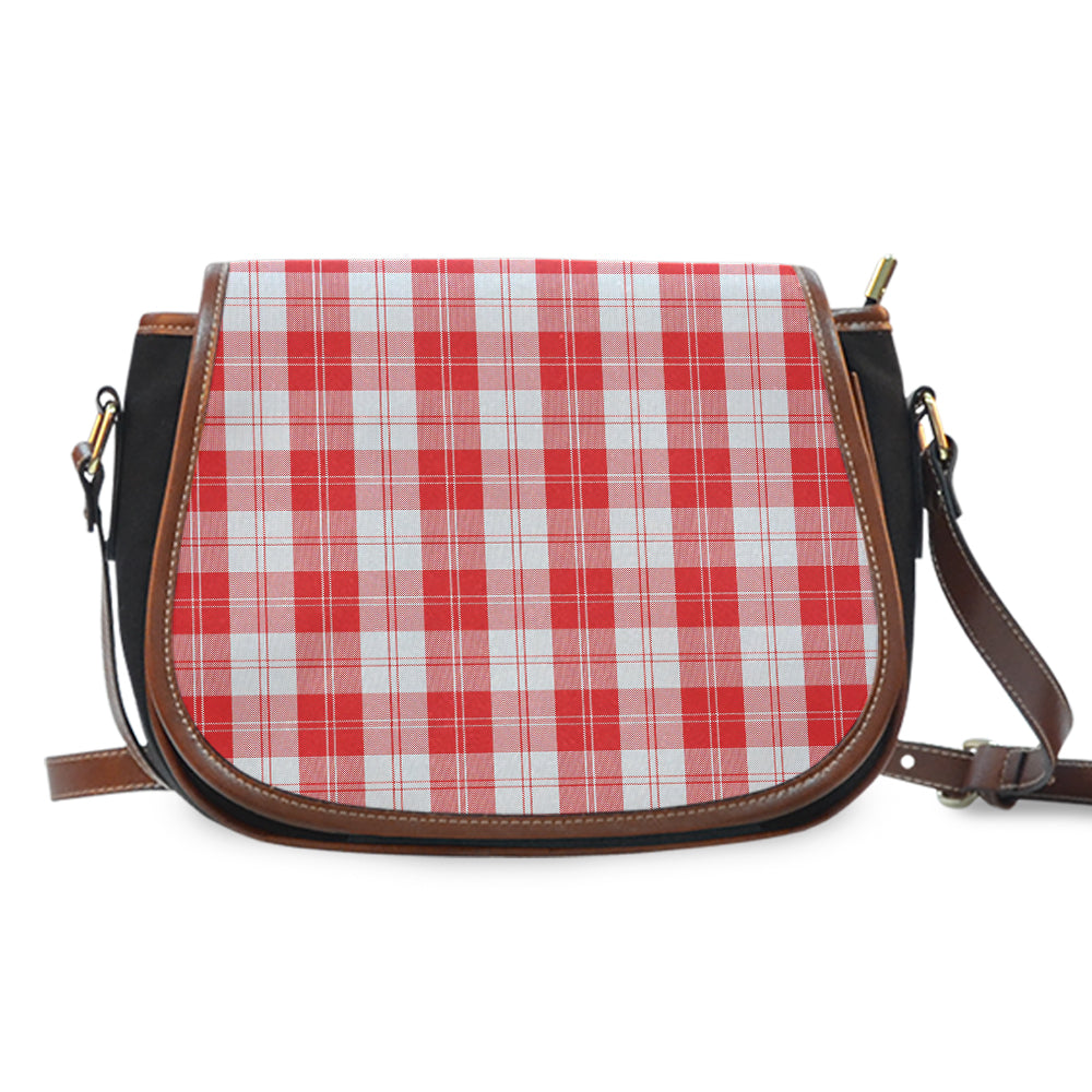 Clan Erskine Red Tartan Saddle Handbags VN96 Clan Erskine Tartan Today
