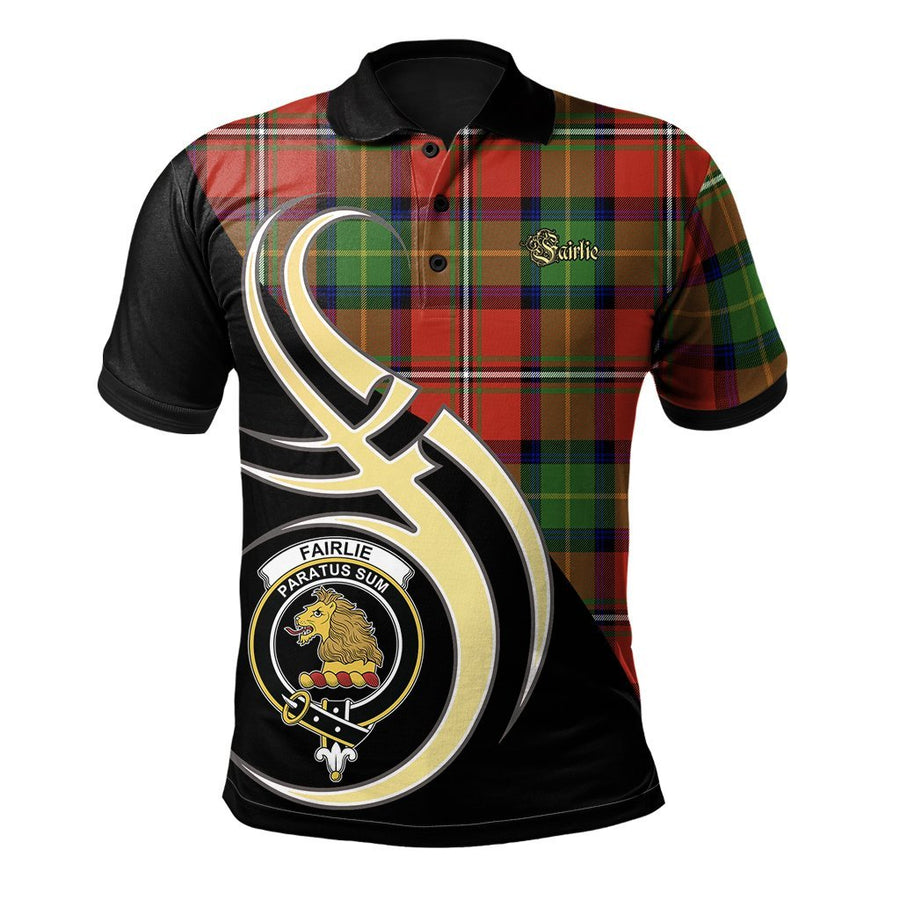 Clan Fairlie Modern Tartan Polo Shirt - Believe In Me Style BO73 Fairlie Modern Tartan Tartan Polo