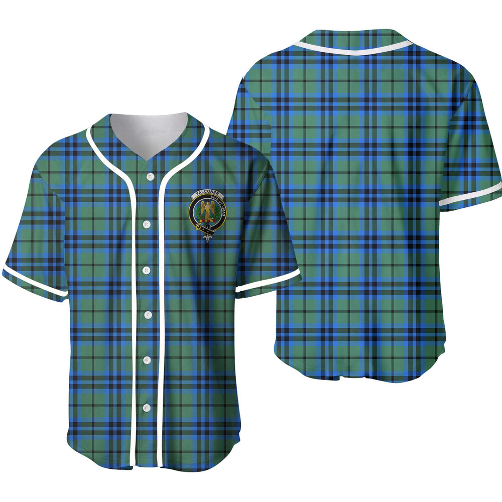 Clan Falconer Tartan Unisex Baseball Jersey TF31SK65 Clan Falconer Tartan Today