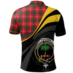 Clan Fenton Tartan Polo Shirt - Royal Coat Of Arms Style LP17 Fenton Tartan Tartan Polo