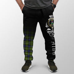 Clan Fergusson Modern Tartan Crest Jogger Sweatpants Alba Celtic Style NO12 Clan Fergusson Tartan Today