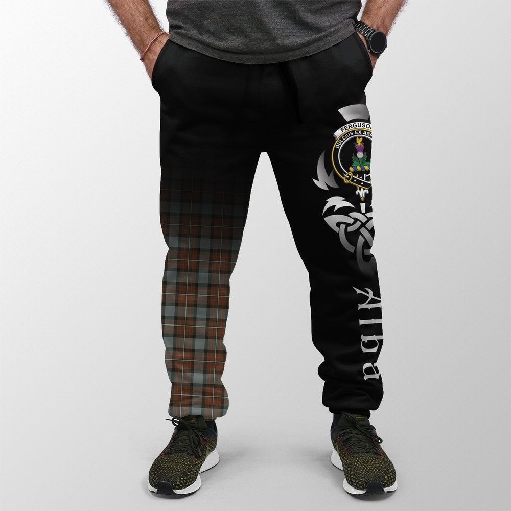 Clan Fergusson Weathered Tartan Crest Jogger Sweatpants Alba Celtic Style NN12 Clan Fergusson Tartan Today