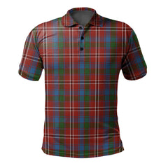 Clan Fitzgerald Red Tartan Polo Shirt JS58 Fitzgerald Red Tartan Tartan Polo