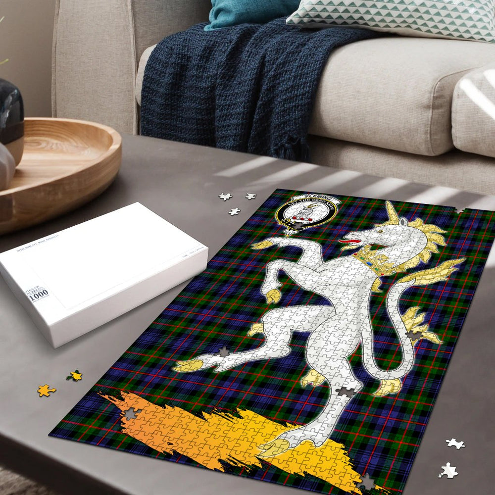 Clan Fleming Tartan Crest Unicorn Scotland Jigsaw Puzzles Gift For Family VG19 Clan Fleming Tartan Today