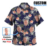 Clan Fleming Tartan Custom Face Hawaiian Shirt – Unisex Gift for Family Members, Summer Party WX55 Fleming Tartan Tartan Hawaii Shirt