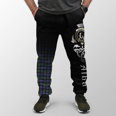 Clan Fletcher Modern Tartan Crest Jogger Sweatpants Alba Celtic Style