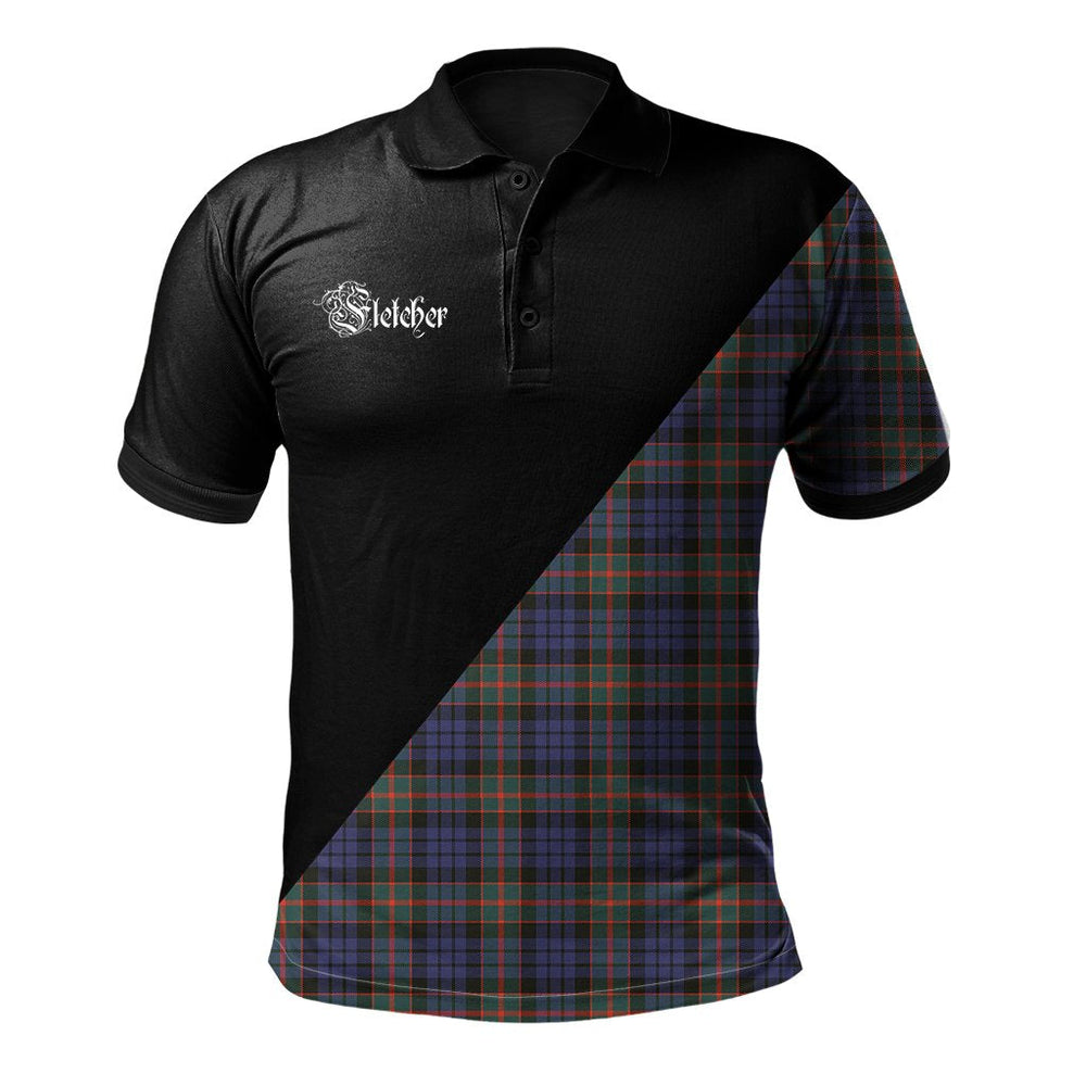 Clan Fletcher of Dunans Clan - Military Polo Shirt XZ11 Fletcher of Dunans Tartan Tartan Polo