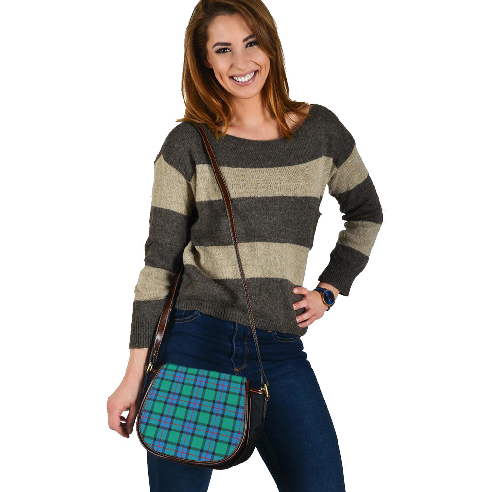 Clan Flower Of Scotland Tartan Saddle Handbags DX86 Clan Flower Of Scotland Tartan Today