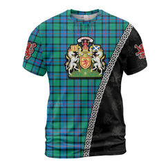 Personalized Clan Flower Of Scotland Tartan Shirt with Scotland Coat of Arms & Custom Name GG12
