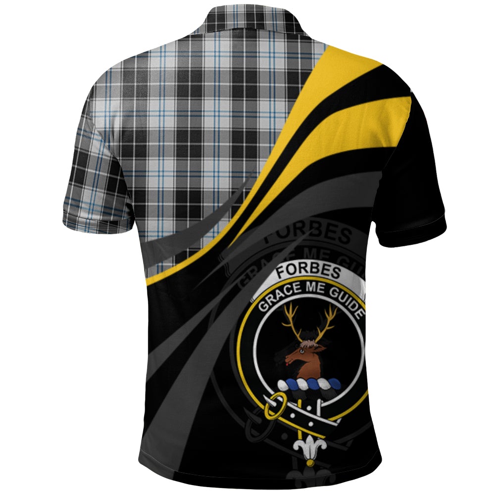 Clan Forbes Dress Originaux Tartan Polo Shirt - Royal Coat Of Arms Style HC15 Forbes Dress Originaux Tartan Tartan Polo